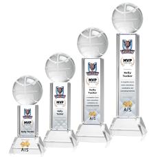 Basketball Full Color Clear on Stowe Spheres Crystal Award - Full Color Awards