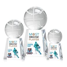 Basketball Full Color Spheres on Celestina Crystal Award - Full Color Awards