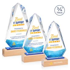 Valencia Full Color Peak Crystal Award - Sales Awards