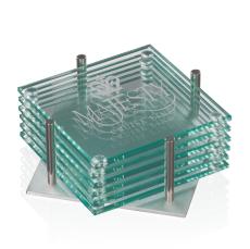 Square Coasters - Set of 6  - Desk Accessories