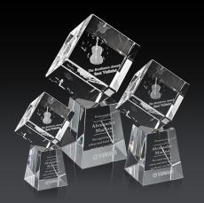 Burrill 3D Crystal on Celestina Base Award - Modern Awards