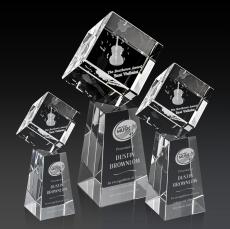 Burrill 3D Crystal on Novita Base Award - 3D Laser Engraved