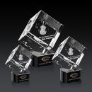 Burrill 3D Black on Paragon Base Crystal Award