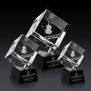 Burrill 3D Black on Robson Base Crystal Award