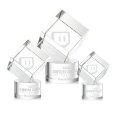 Burrill Clear on Marvel Base Crystal Award - Crystal Awards