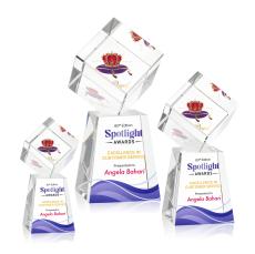 Burrill Full Color Crystal on Celestina Base Award - Crystal Awards