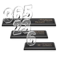Northam Milestone Black Number Crystal Award - Sales Awards