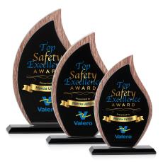 Scollard Full Color Flame Wood Award - Wood Awards