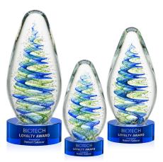 Jezebel Blue on Stanrich Base Glass Award - Modern Awards