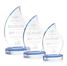 Headley Flame Crystal Award - Crystal Flame Awards