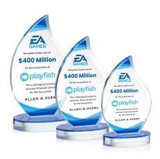 Headley Full Color Flame Crystal Award - Full Color Awards