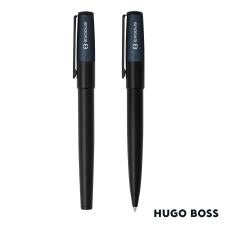 Hugo Boss Gear Minimal Ballpoint Pen & Fountain Pen Set - Corporate Recognition Gifts