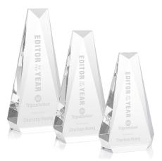 Carmel Clear Obelisk Crystal Award - Sales Awards