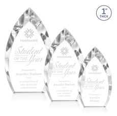 Marinello Clear Arch & Crescent Crystal Award - Corporate Awards