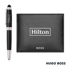 Hugo Boss Rollerball Pen & Wallet Set - Executive Gifts