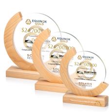 Sparta Full Color Circle Crystal Award - Corporate Awards