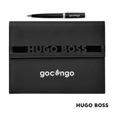 Hugo Boss Ballpoint Pen & A5 Folder Set - Executive Gifts