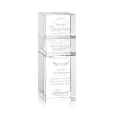 Tofino Stacker Clear Rectangle Crystal Award - Corporate Awards