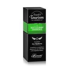 Tofino Stacker Black Obelisk Crystal Award - Corporate Awards