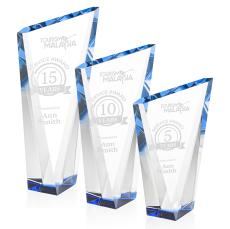 Plymouth Blue Peak Crystal Award - Glass Awards
