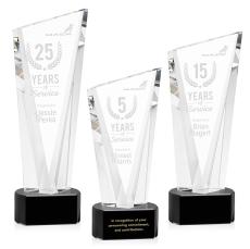 Plymouth Black on Paragon Base Peak Crystal Award - Sales Awards