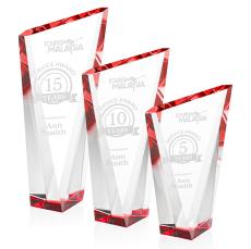 Plymouth Red Peak Crystal Award - Glass Awards