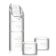 Atlantis Stacker Clear Obelisk Crystal Award - Crystal Pillar Awards