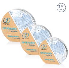 Kenyon Full Color Circle Wood Award - Corporate Awards