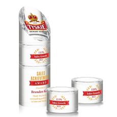 Atlantis Stacker Full Color Clear Obelisk Crystal Award - Crystal Pillar Awards