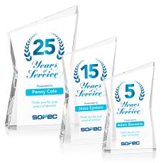 Roswell Full Color Peak Crystal Award - Crystal Awards