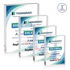 Bendell Full Color Rectangle Crystal Award - Corporate Awards