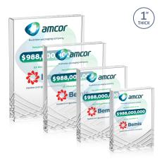 Buchanan Full Color Rectangle Crystal Award - Crystal Awards