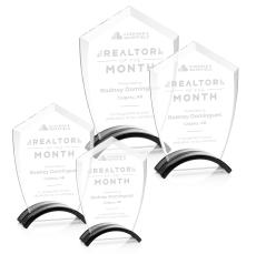 Pullman Black Arch & Crescent Crystal Award - Corporate Awards