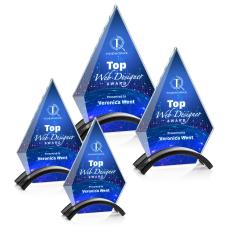 Fremont Full Color Black Crystal Award - Corporate Awards