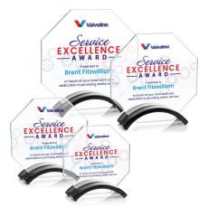 Lacota Full Color Black Crystal Award - Corporate Awards