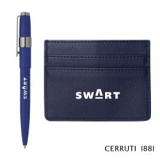 Cerruti 1881 Brick Card Holder & Block Pen Gift Set - Executive Gifts