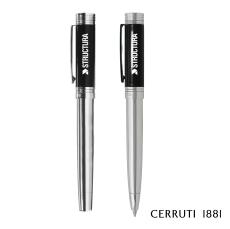 Cerruti 1881 Zoom Classic Ballpoint Pen & Fountain Pen Set - Executive Gifts