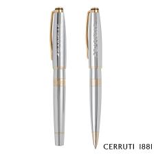 Cerruti 1881 Bicolore Ballpoint Pen & Rollerball Pen Set - Executive Gifts