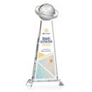 Virago Globe Full Color Obelisk Crystal Award