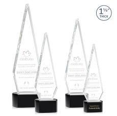 Springfield Black on Paragon Base Crystal Award - Crystal Awards