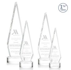 Springfield Clear on Stanrich Base Crystal Award - Crystal Awards