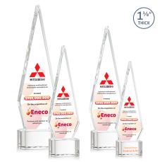 Springfield Full Color Clear on Paragon Base Crystal Award - Crystal Awards