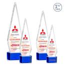 Springfield Full Color Blue on Paragon Base Crystal Award