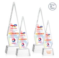 Springfield Full Color Clear on Robson Base Crystal Award - Crystal Awards