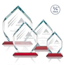Royal Diamond Red Crystal Award - Glass Awards