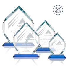 Royal Diamond Sky Blue Crystal Award - Crystal Awards