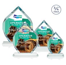 Royal Diamond Full Color Starfire Crystal Award - Crystal Awards