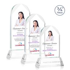 Blake Full Color Clear on Newhaven Arch & Crescent Crystal Award - Corporate Awards