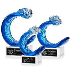 Oceana Clear on Hancock Base Circle Glass Award - Glass Awards