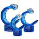Oceana Blue on Marvel Base Abstract / Misc Glass Award